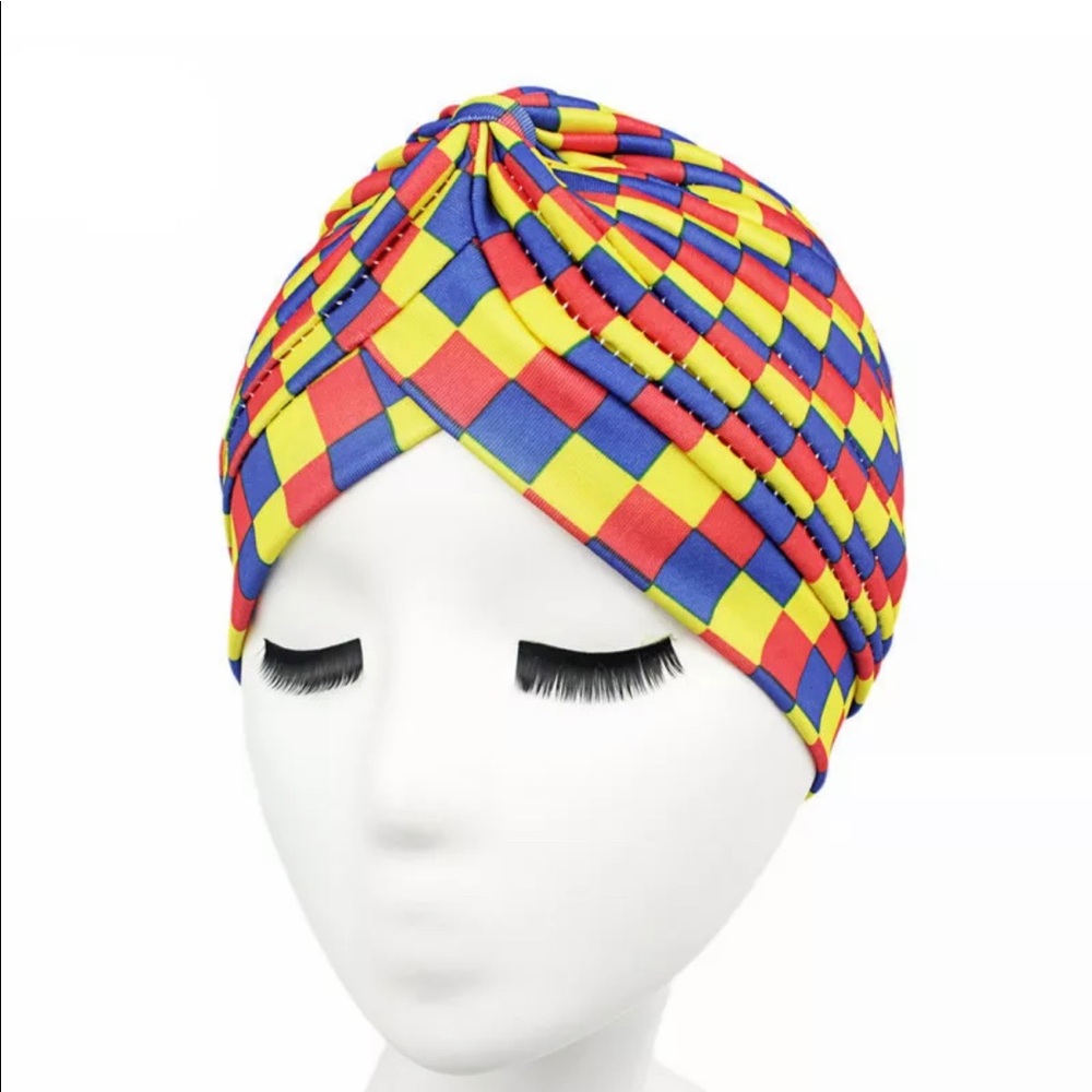 WomenTurbanHijabCap Wrap Stretch Hat - Picture 3 of 9